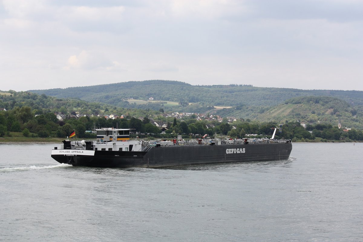 TMS SCHLOSS UPPSALA (ENI:04813710)Flagge Deutschland L.110m B.11,45 T 1453 am 18.07.2020 auf dem Rhein zu Berg in Braubach.