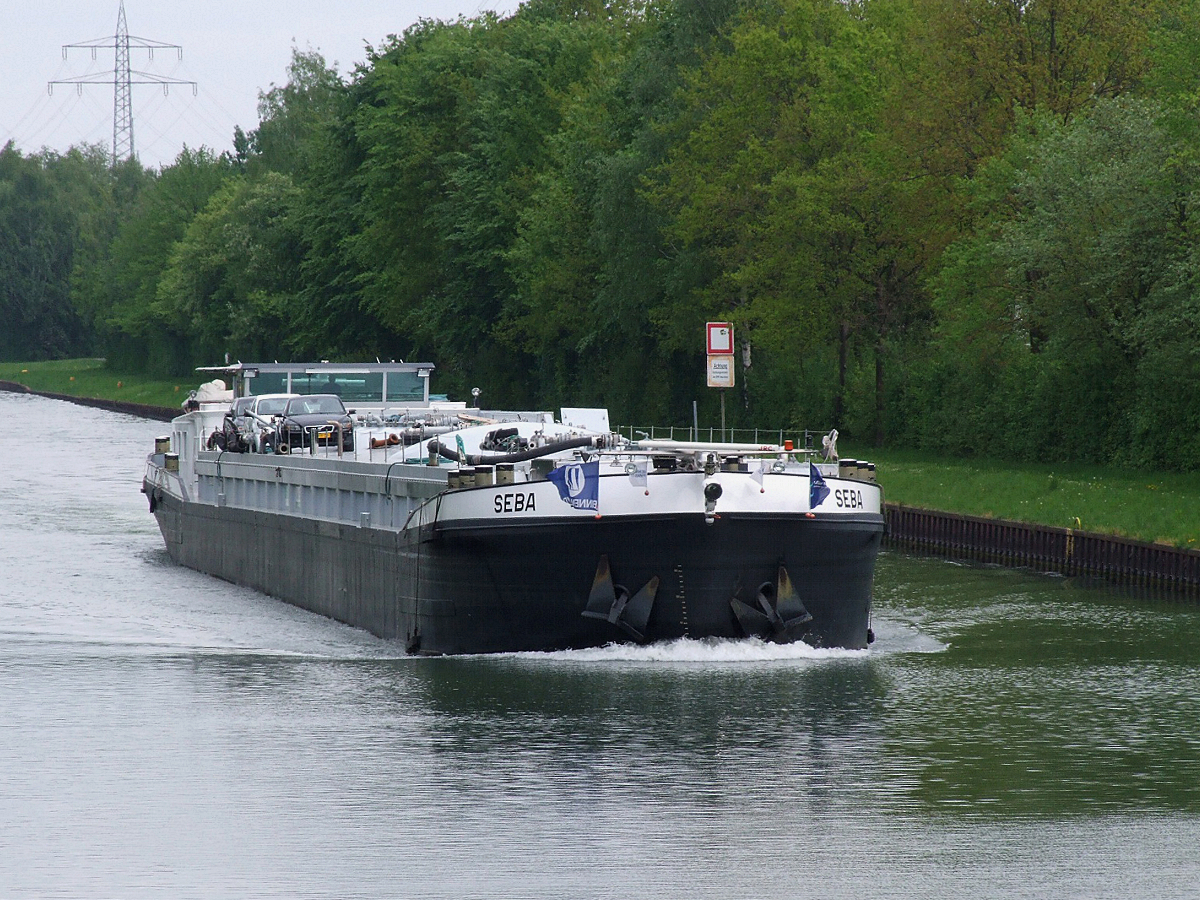 TMS Seba (ENI:02321471) L.79,94m B.9m T.1054 am 29.05.2019 auf dem DEK bei Datteln.