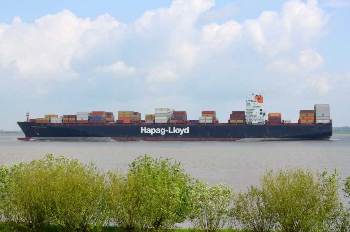 TORONTO EXPRESS   Containerschiff    Lühe   07.05.2014     294 x 32m