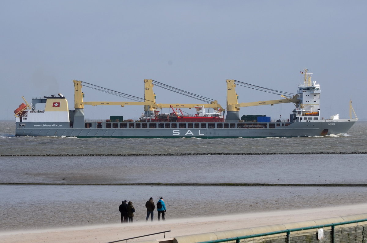 TRINA , General Cargo , IMO 9376505 , Baujahr 2008 , 159.8 × 24.3m ,17.03.2017 Cuxhaven