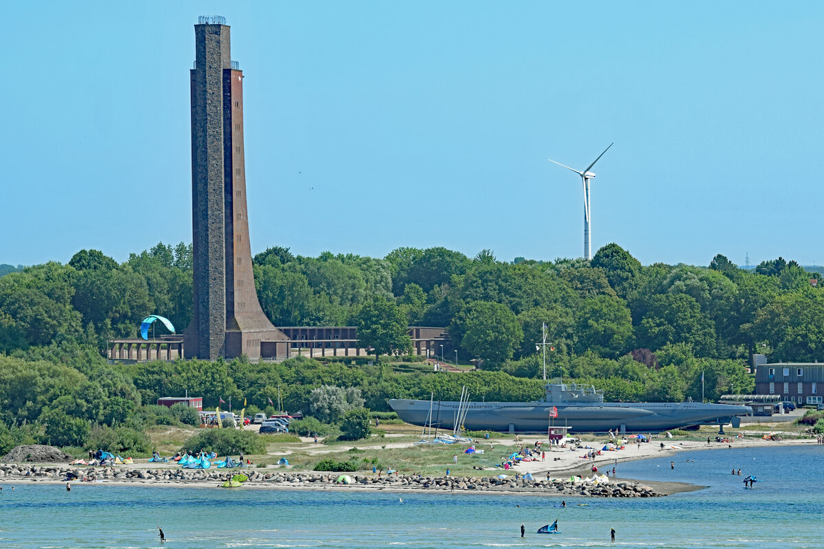 U 995 beim Marineehrenmal Laboe. Aufnahme vom 17.07.2021