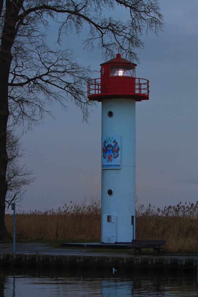 Ueckermünder Leuchtturm am Abend. 28.12.2013
