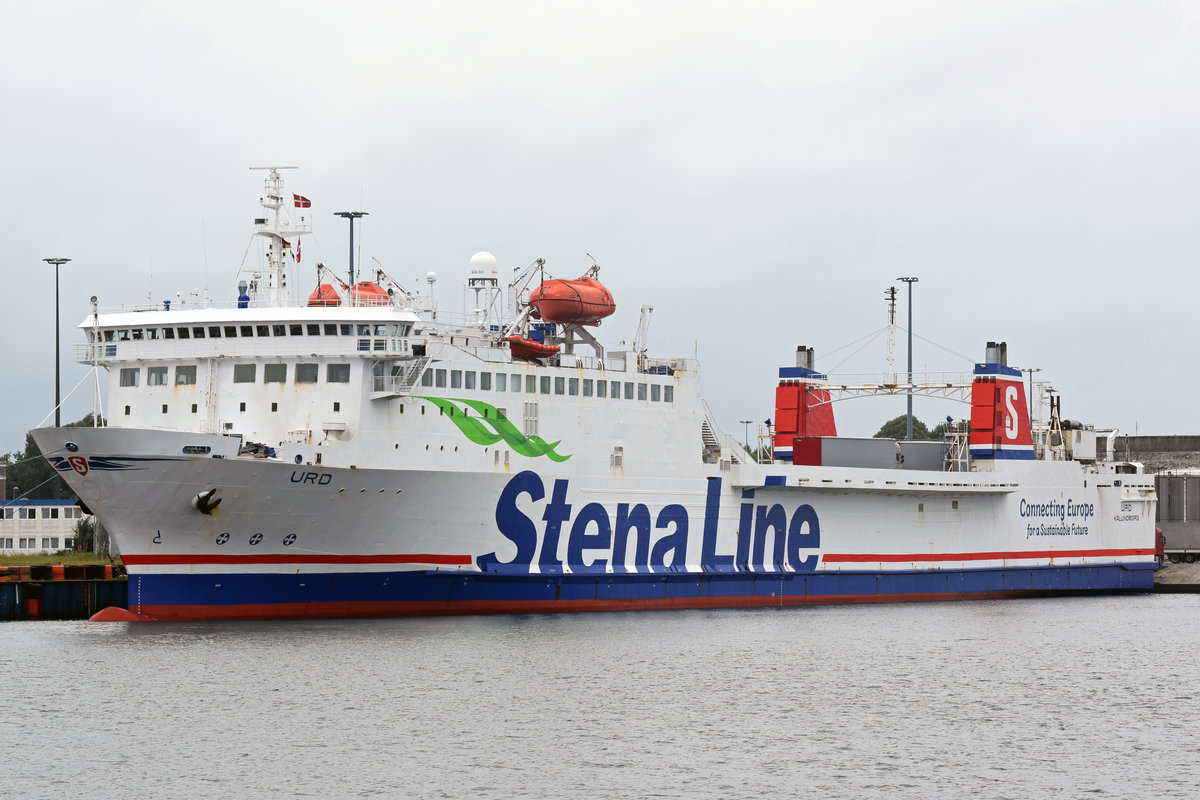 URD (IMO 7826855) am Skandinavienkai in Lübeck-Travemünde - 06.07.2019