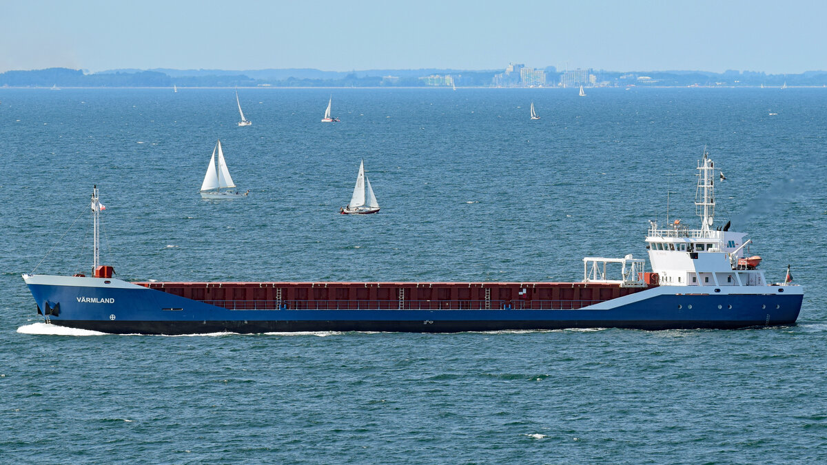 VÄRMLAND (IMO 9196254) am 17.7.2021 in der Ostsee unweit Kiel