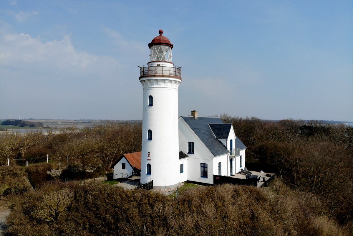 Vestborg Fyr liegt am südlichsten Punkt der dänischen Ostseeinsel Samsø; 07.04.2019