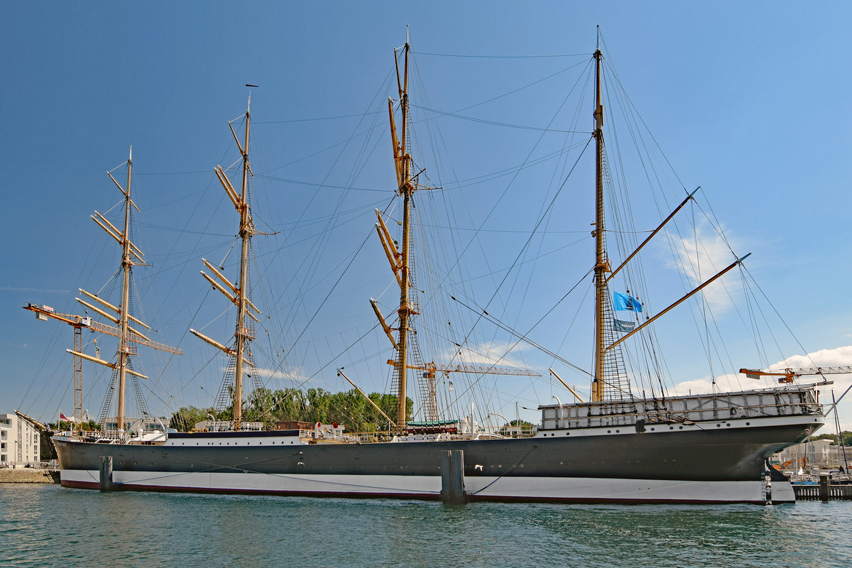 Viermastbark PASSAT am 8.7.2018 in Lübeck-Travemünde