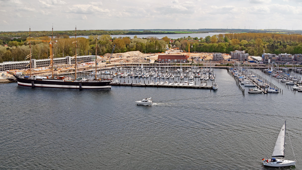 Viermastbark PASSAT im Hafen von Lübeck-Travemünde. Aufnahme vom Nachmittag des 14.05.2017.