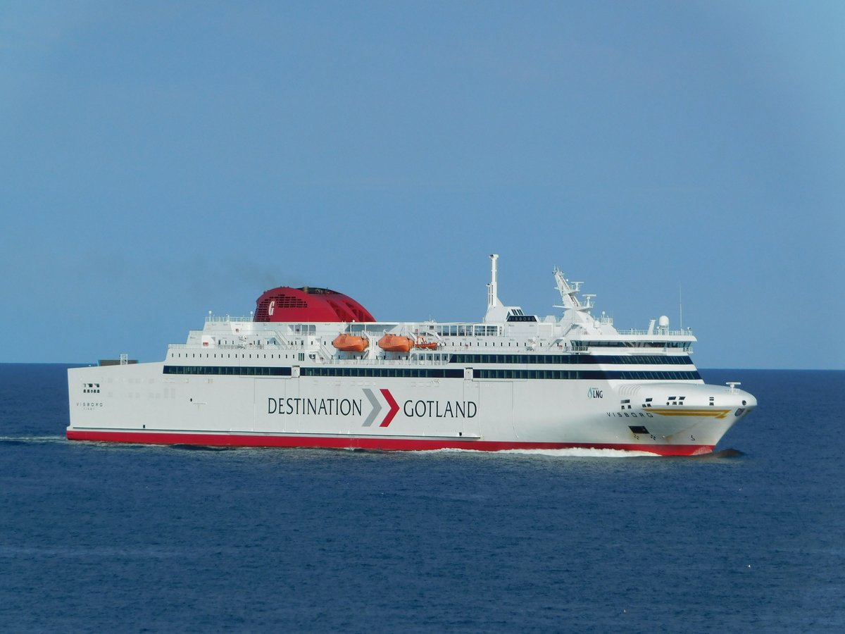 VISBORG, Destination Gotland, beim Einlaufen in den Hafen von Visby, 10.08.2020