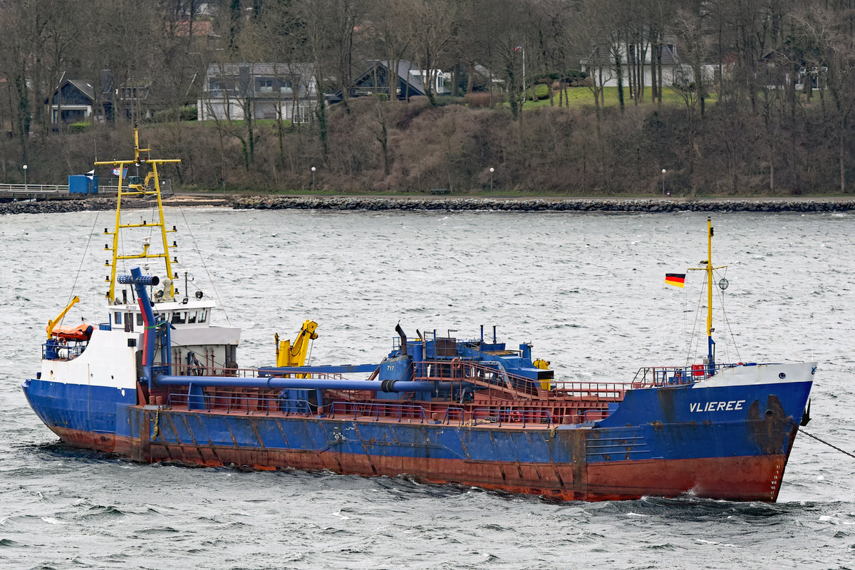 VLIEREE (IMO 5101938) am 09.02.2020 in der Kieler Förde