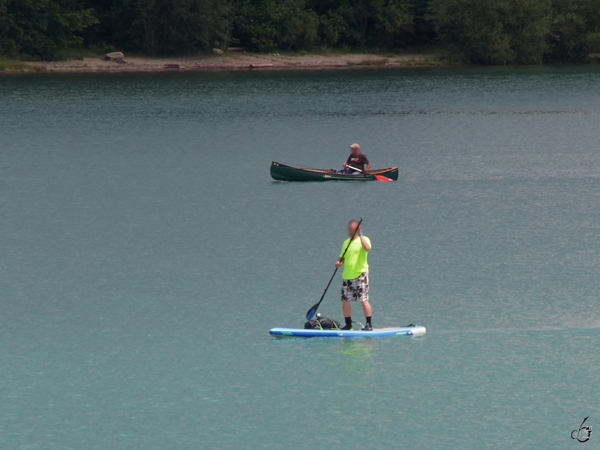 Wassersport und Erholung auf dem Forggensee. (Juli 2017)