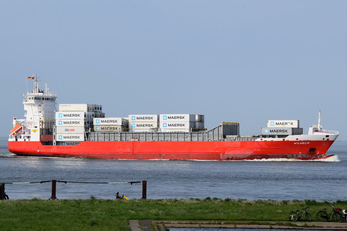 WILHELM , Feederschiff , IMO 9376050 , Baujahr 2008 , 868 TEU , 134.4 × 22.5m , 17.05.2017  Cuxhaven
    9376050