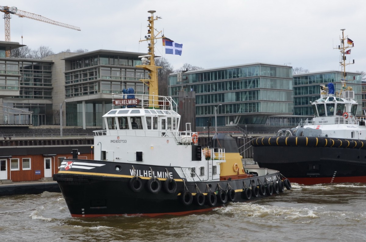 WILHELMINE   Schlepper  IMO 8007133 , Baujahr 1980  , Schlepperhafen  Hamburg  07.04.2015

