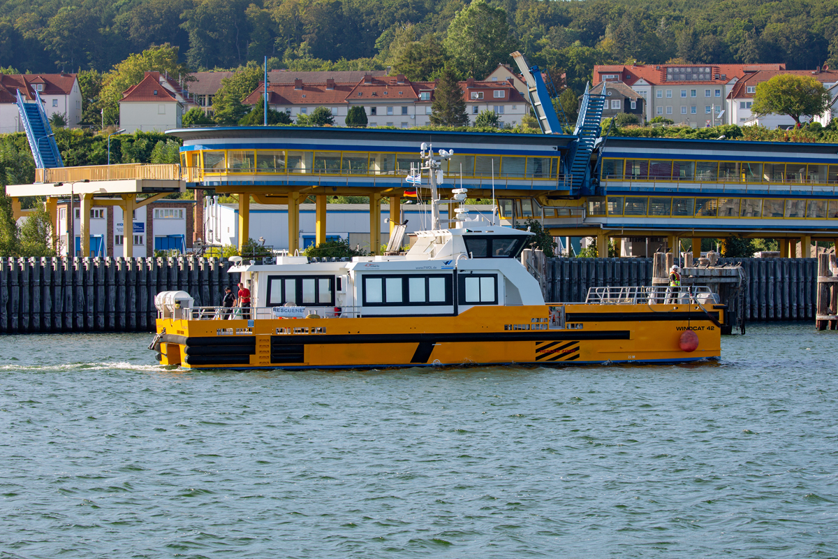 WINDCAT 42 im Sassnitzer Hafen. - 14.08.2022