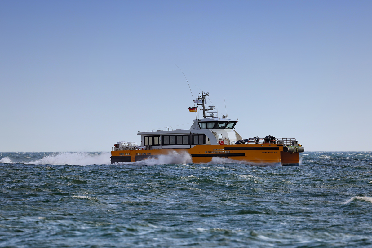 WINDCAT 43 auf der Ostsee vor Sassnitz. - 13.03.2019