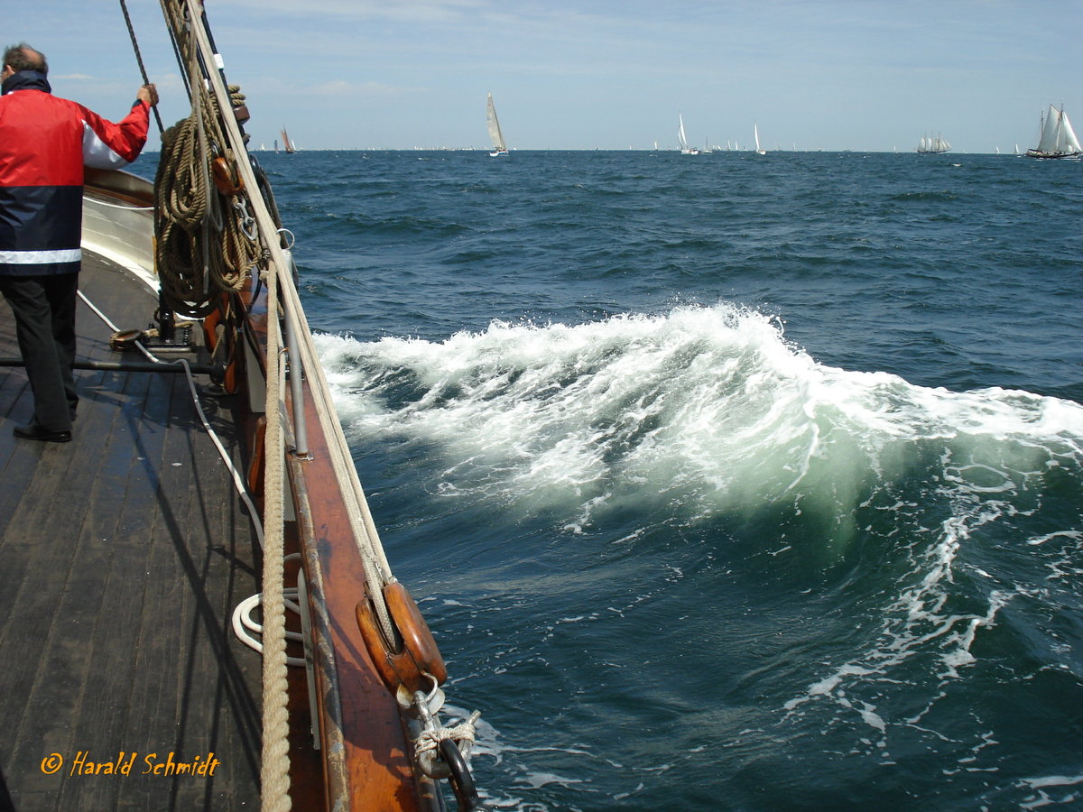 Windstärke 5 auf der Kieler Förde am 25.6.2008 (Kieler Woche)