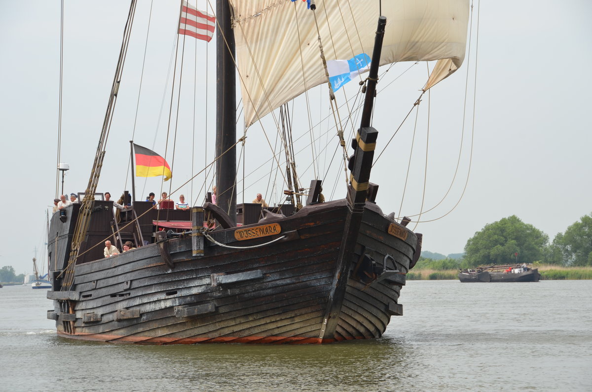 Wissemara Auf der IJssel bei Kampen 19. Juni 2017 
Hanse 2017 