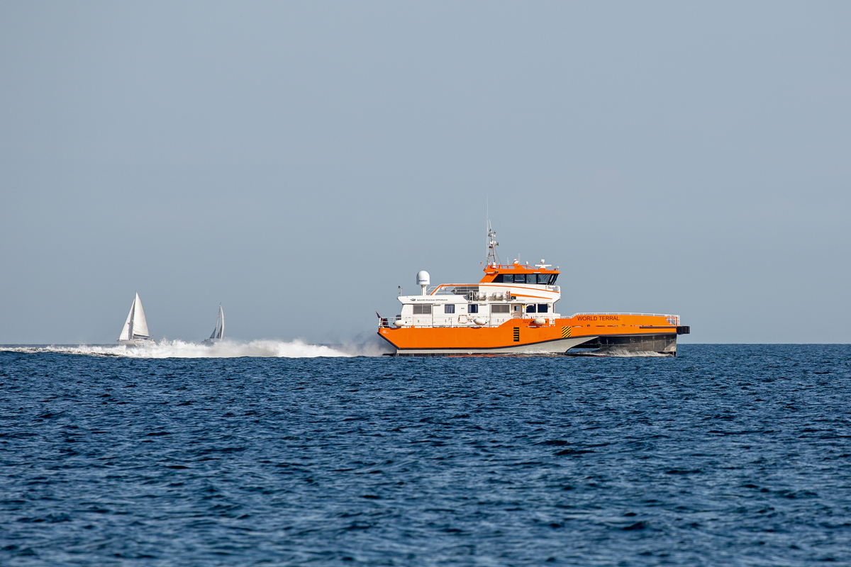 WORLD Terral (IMO 9896012) auf der Fahrt nach Sassnitz Mukran. - 16.06.2020