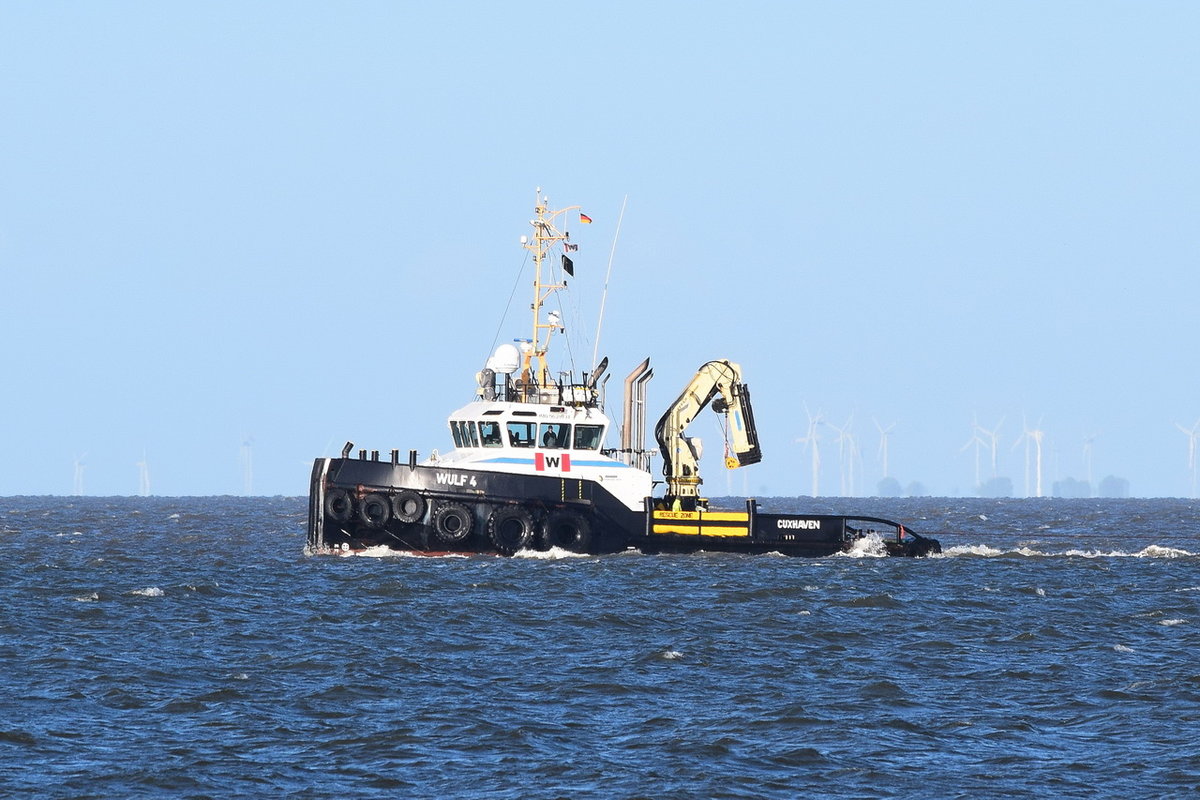 Wulf 4 , Schlepper , IMO 9639737 , Baujahr 2011 , 26 × 9.1m , 12.05.2019 , Cuxhaven