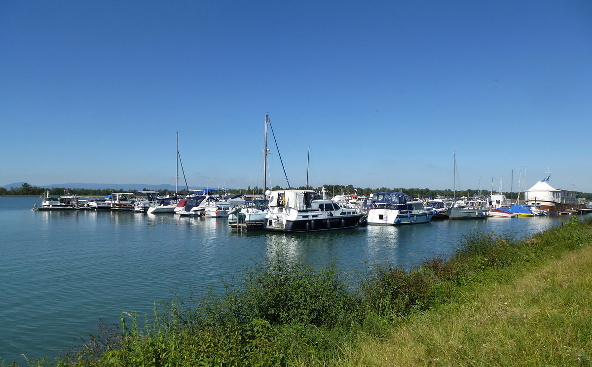 Yachtclub Lahr am Rhein bei Schwanau-Nonnenweier, Rheinkilometer 268, Sept.2016