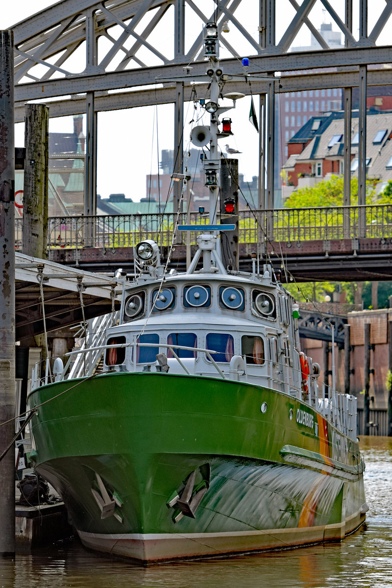 Zollboot OLDENBURG beim Deutschen Zollmuseum. Hamburg, 26.05.2020