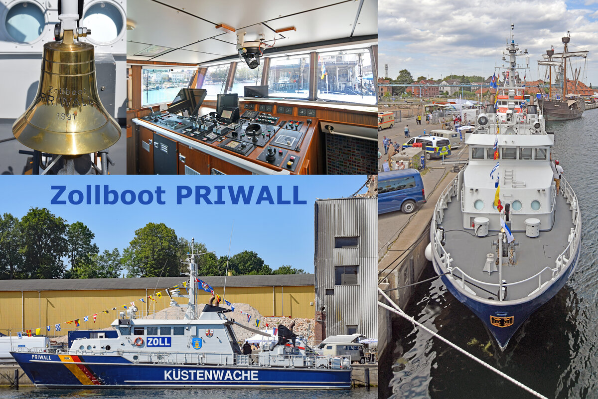 Zollboot PRIWALL am 15.07.2023 in Neustadt / Holstein (Tag der Küstenwache, Open Ship)