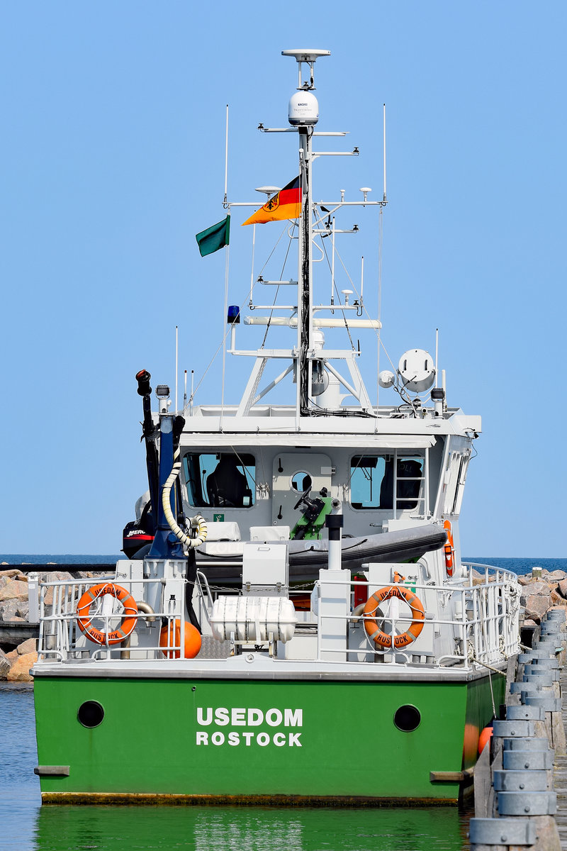 Zollboot USEDOM am 28.08.2018 im Hafen von Kühlungsborn