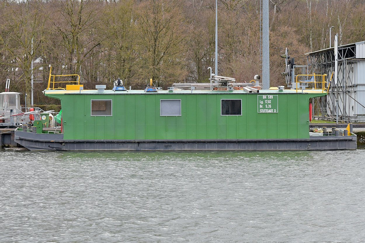 12.03.2023 BH 599 an der Schleuse Deizisau