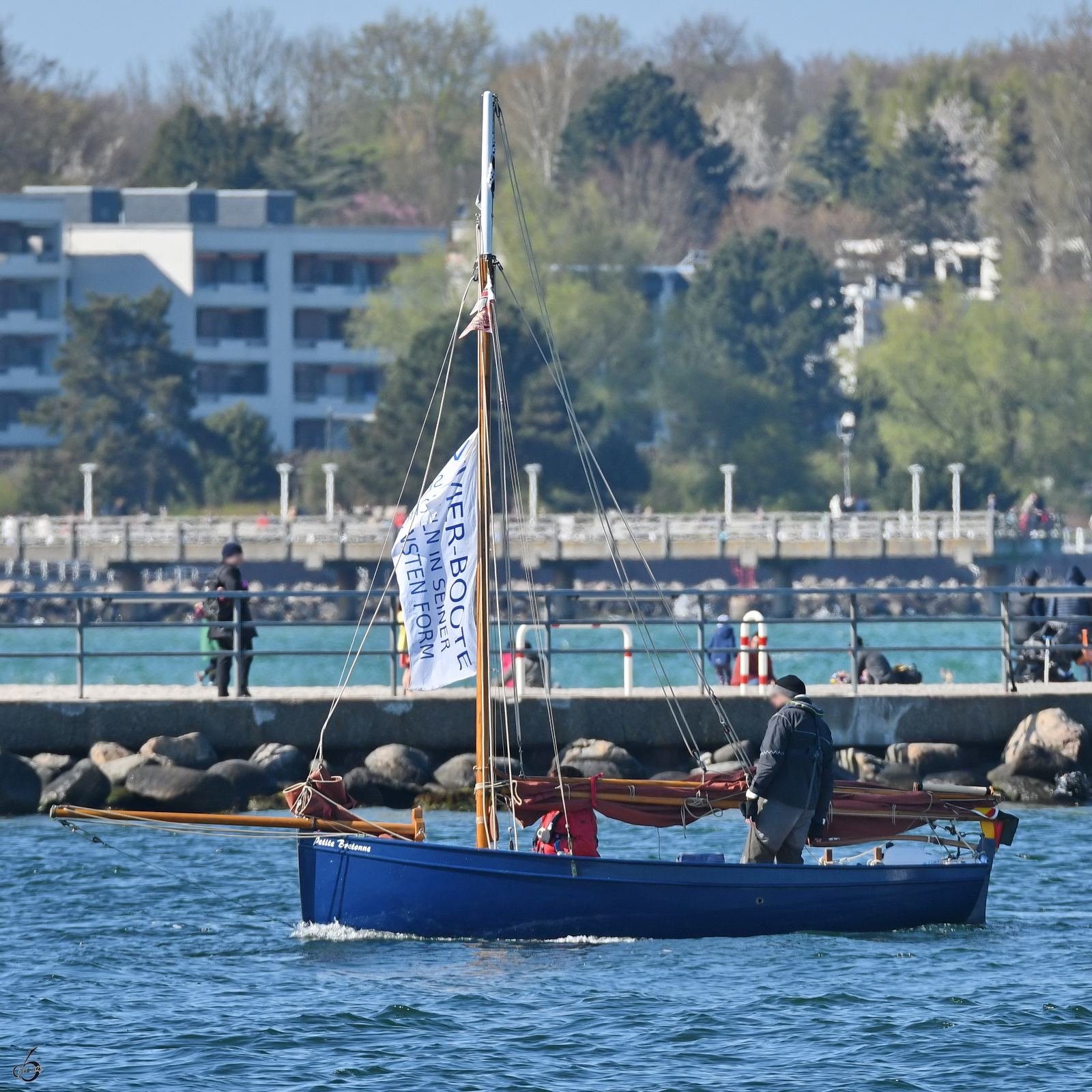 Anfang Mai 2023 war die PETITE BRETONNE in Travemünde zu sehen.