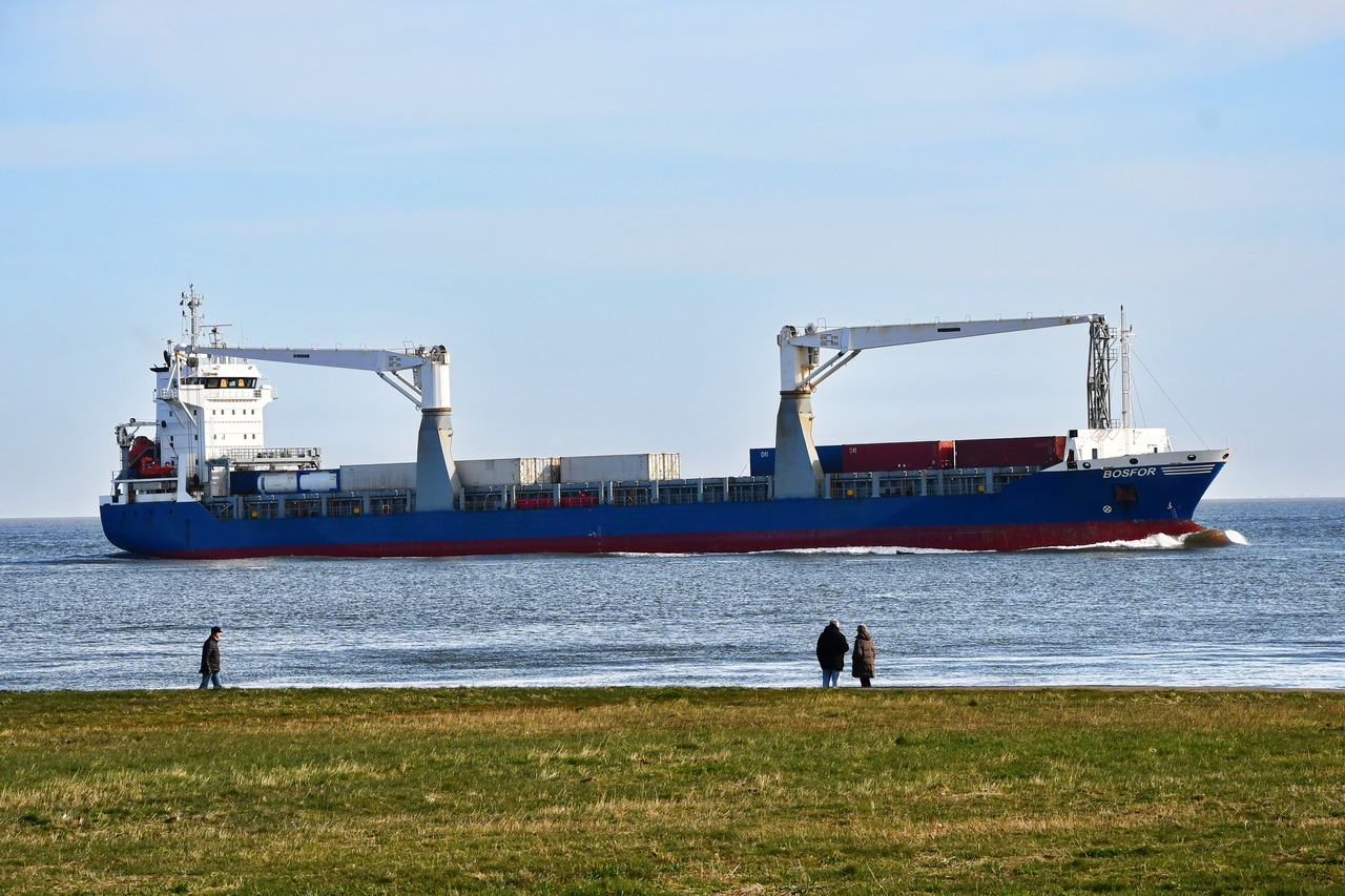 BOSFOR , General Cargo Schiff , IMO 9369083 , Baujahr 2008 , 146  18 m , 12.04.2026 , Alte Liebe Cuxhaven