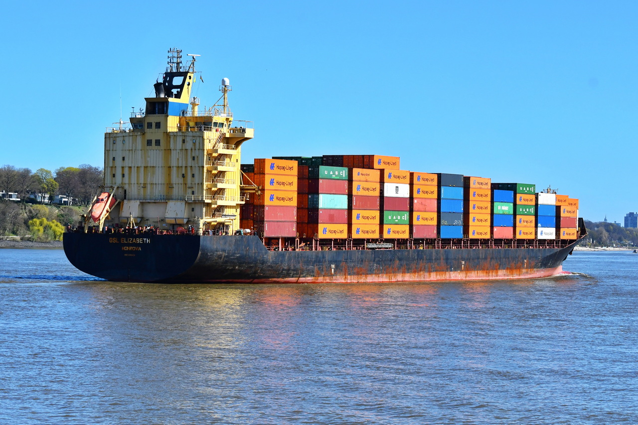 GSL ELIZABETH , Containerschiff , IMO  9308429 , 221 x 30 m , Baujahr 2006 , TEU 2742 , Hamburg Rüschpark , 07.04.2026 
