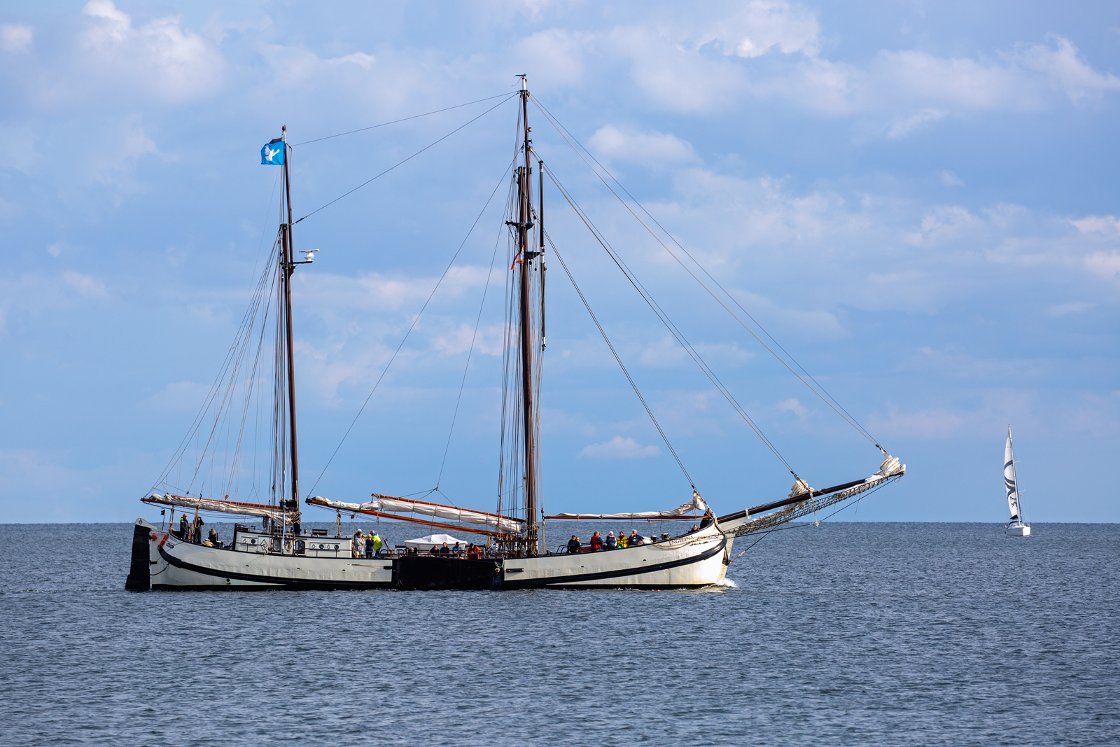 Koftjalk ENGELINA vor Sassnitz. - 31.08.2023
