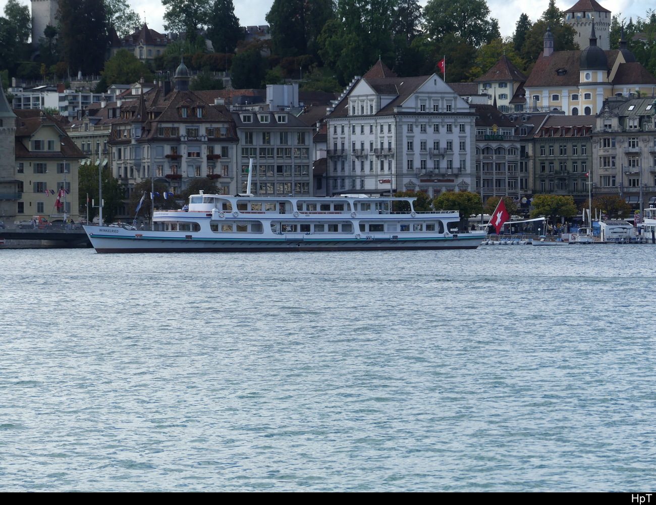 MS WINKELRIED im Seebecken vor Luzern am 27.07.2023