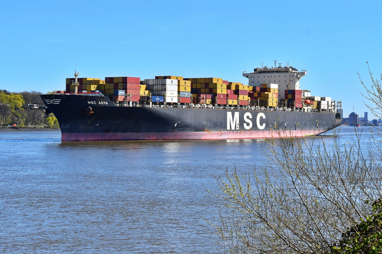 MSC ASYA , Containerschiff , IMO 9339296 , Baujahr 2008 , 336.68 x 45.6 m , 9178 TEU , Hamburg Rüschparg , 08.04.2026