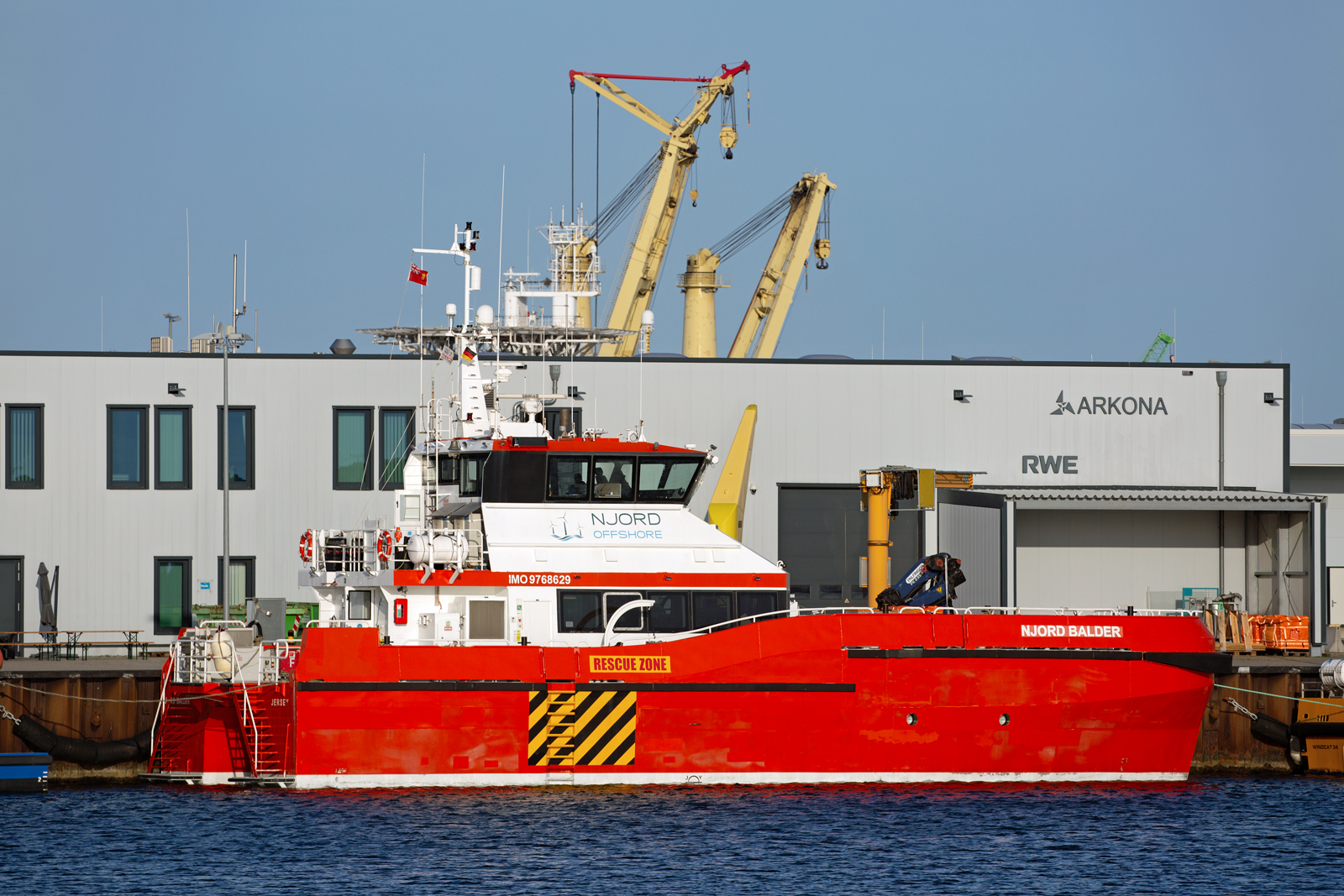 NJORD BALDER im Mukraner Hafen. - 30.09.2023