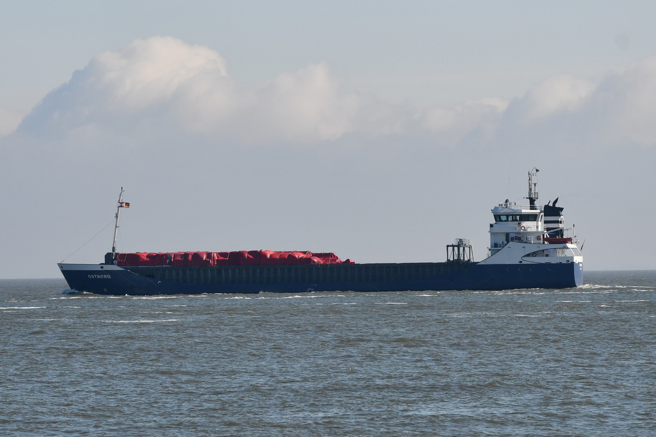 OSTBORG , General Cargo Schiff , IMO 9196216 , Baujahr 2001 , 89 x 13 m , 14.04.2026 , Alte Liebe Cuxhaven
