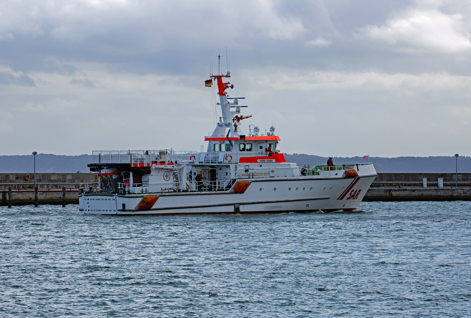 Seenotrettungskreuzer HARRO KOEBKE im Sassnitzer Hafen. - 05.10.2025
