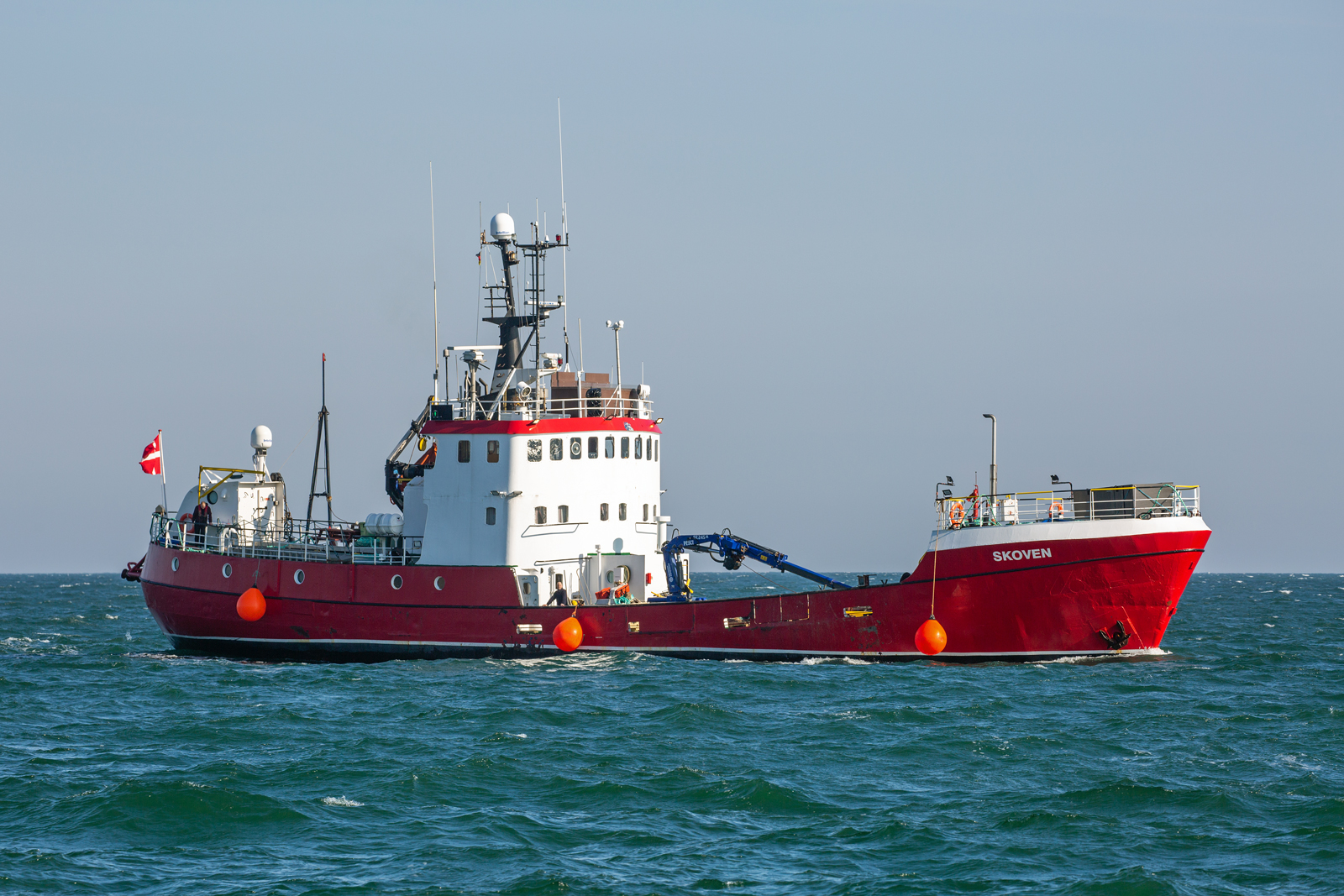 SKOVEN (IMO 8621408) vor Sassnitz. - 06.04.2023