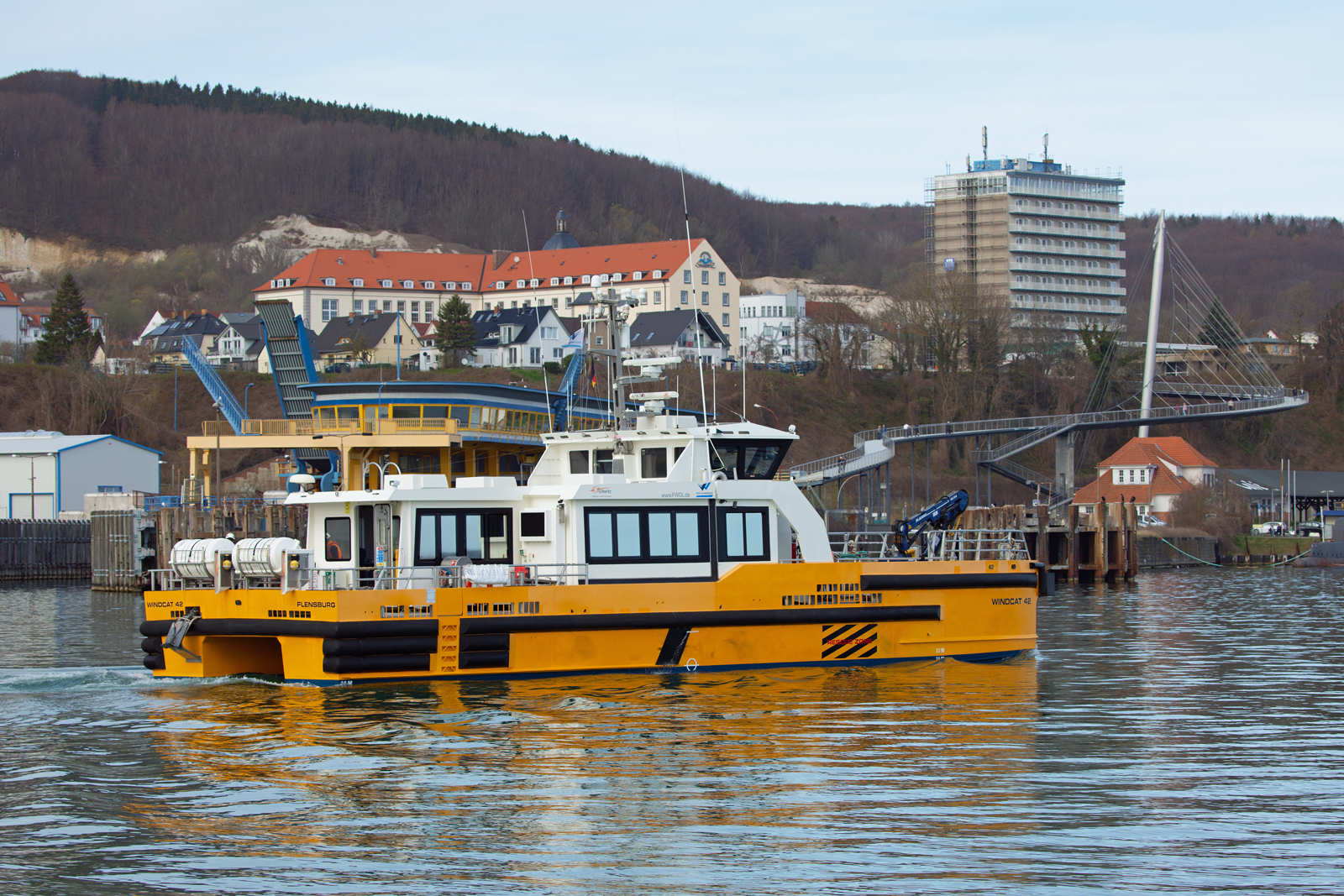 WINDCAT 42 im Sassnitzer Hafen. - 06.04.2024
