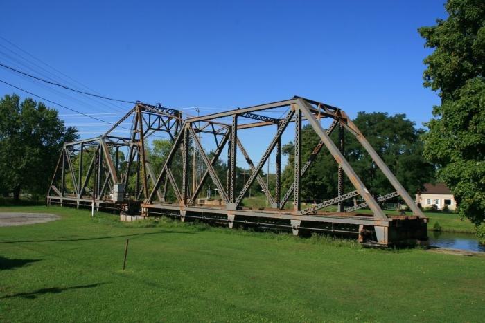 Am Km 144,4 befindet sich die C.P.R. Swing Bridge aus dem Jahr 1913; 30.08.2008