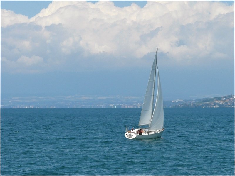 Ausflug mit dem Segelschiff auf dem Genfer See fotografiert am 02.08.08. (Jeanny)