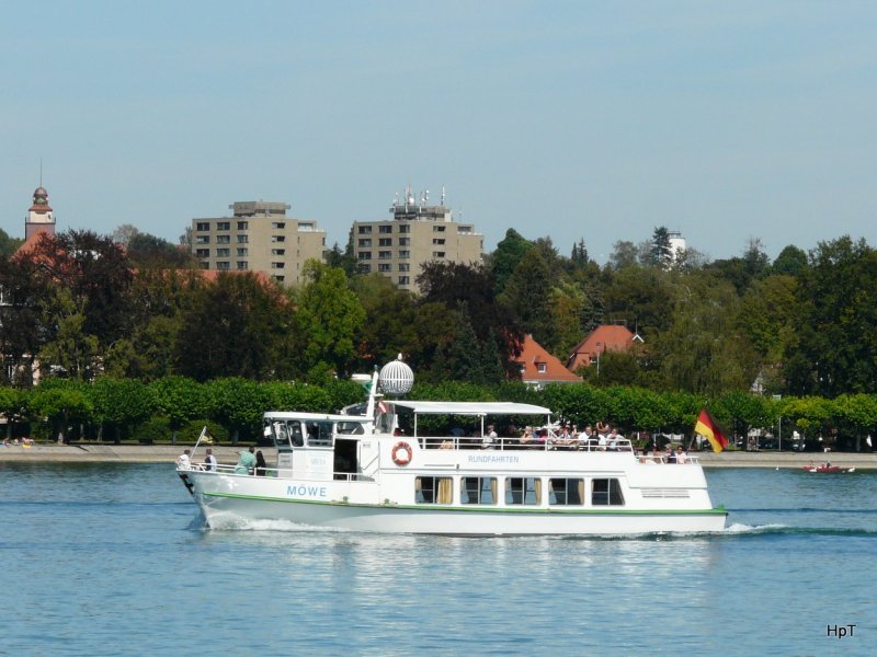 Bodensee - MS MÖVE bei der einfahrt in den Hafen von Konstanz am 31.08.2009