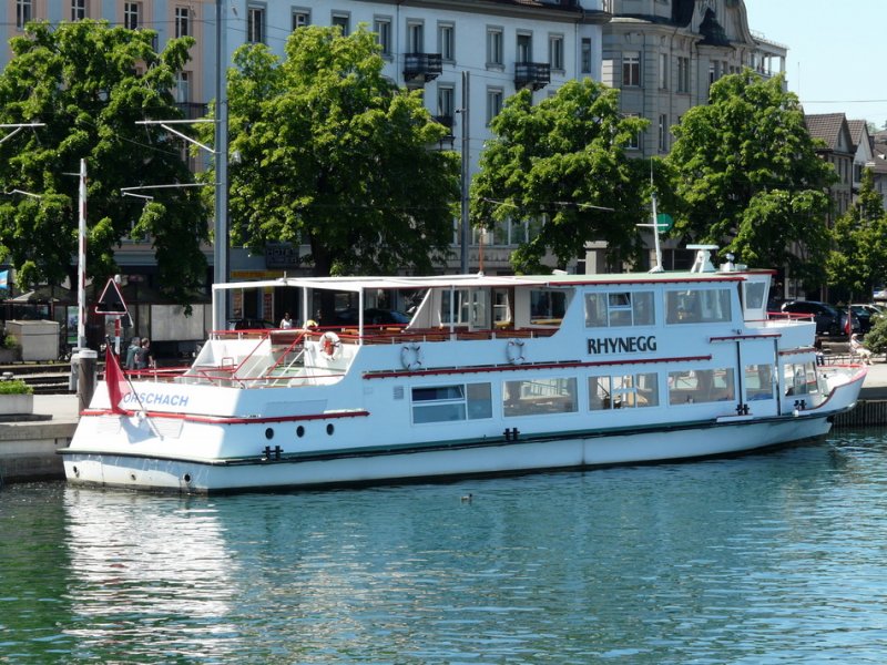 Bodensee - MS RHYNEGG im Hafen von Rohrschach am 17.05.2009