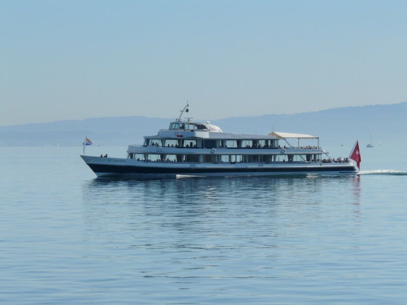 Bodensee - MS ST.GALLEN unterwegs in der gegen vor Arbon am 17.05.2009