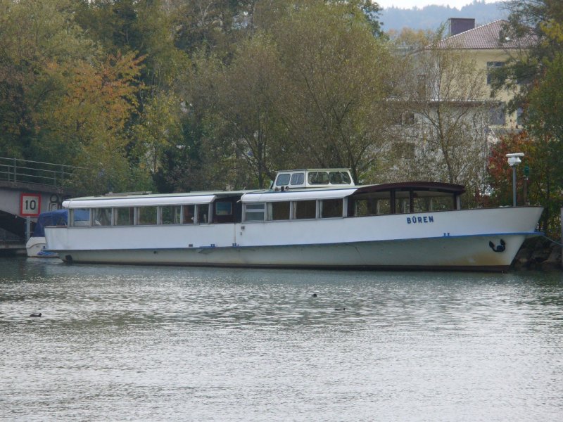 BSG - MS BREN ( Einsatz Normalerweisse zwischen Biel-Solothurn-Biel / Aarefahrt ) im BSG Hafen von Biel - Bienne 06.10.2008