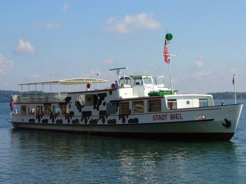 BSG - MS STADT BIEL unterwegs auf dem Bielersee bei La Neuveville am 19.09.2007