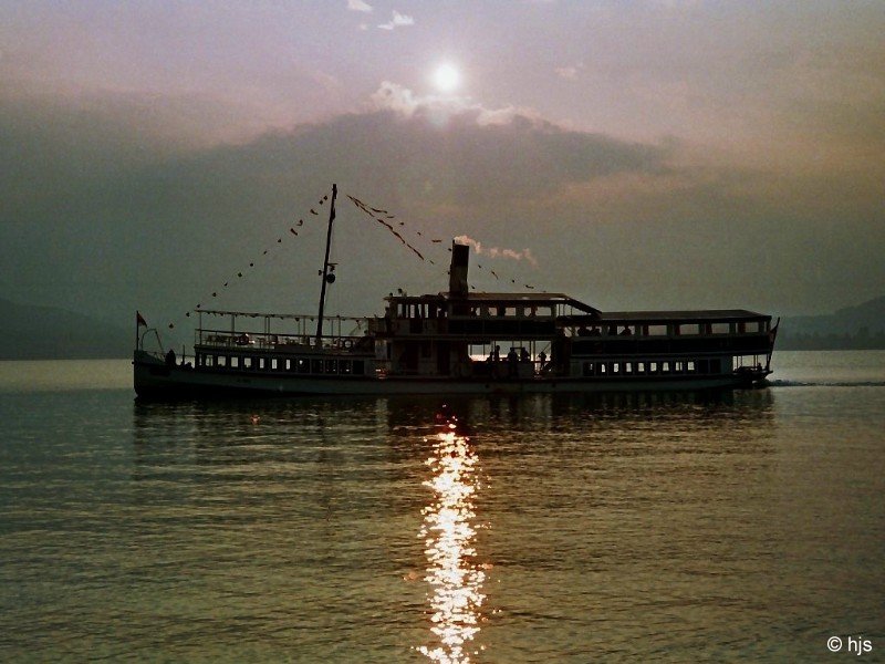 Dampfer  Thalia  vor Klagenfurt-See (16. September 1990)