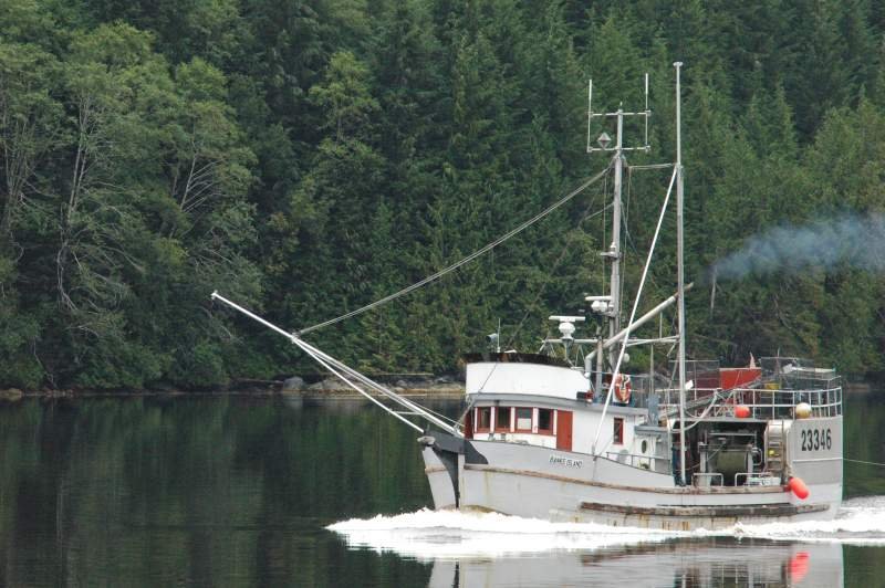 Der Fischkutter Banks Island im Nootka Sound