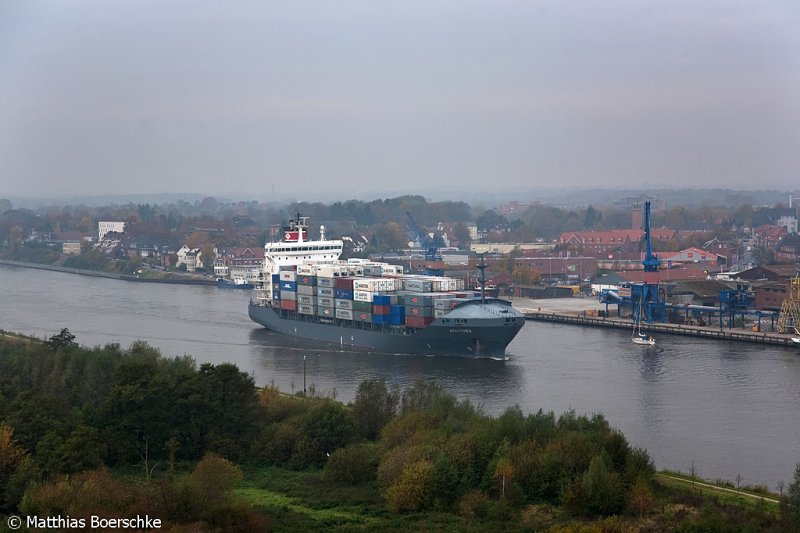 Die Amalthea in Nord-Ostseekanal bei Rendsburg am 27.10.07.