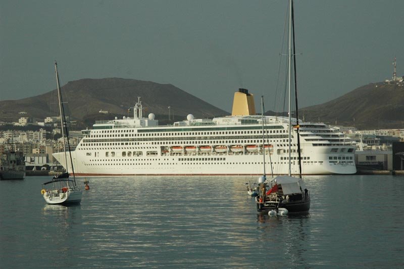 Die Aurora der P&O in Las Palmas de Gran Canaria