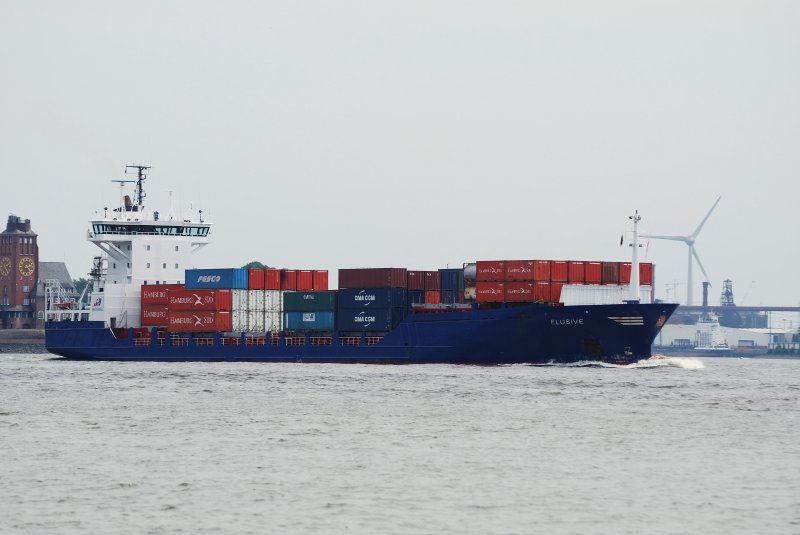 Die Elusive IMO-Nummer:9123805 Flagge:Niederlande Lnge:133.0m Breite:19.0m Baujahr:1995 Bauwerft:Sietas Schiffswerft,Hamburg Deutschland aufgenommen am 08.08.09 von Teufelsbrck. 